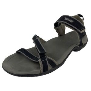 Teva Tirra Sandals Womens 6.5 Black Grey Excellent Athletic Hiking Strappy
